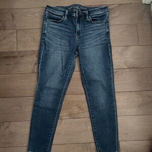American Eagle Outfitters Women's Dark Blue Skinny Jeans